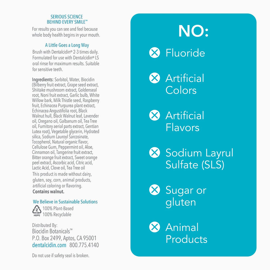 Dentalcidin® Oral Microbiome Toothpaste (Fluoride-Free)