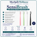 SensiBrush™ oral-facial sensory stimulation tool — four colors
